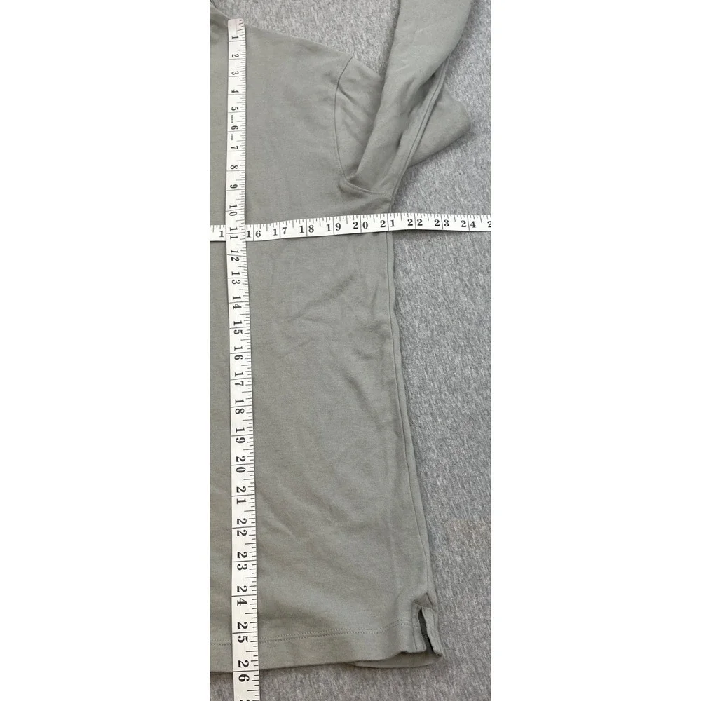 Banana Republic Polo Mens Large Gray 100% Cotton Long Sleeve